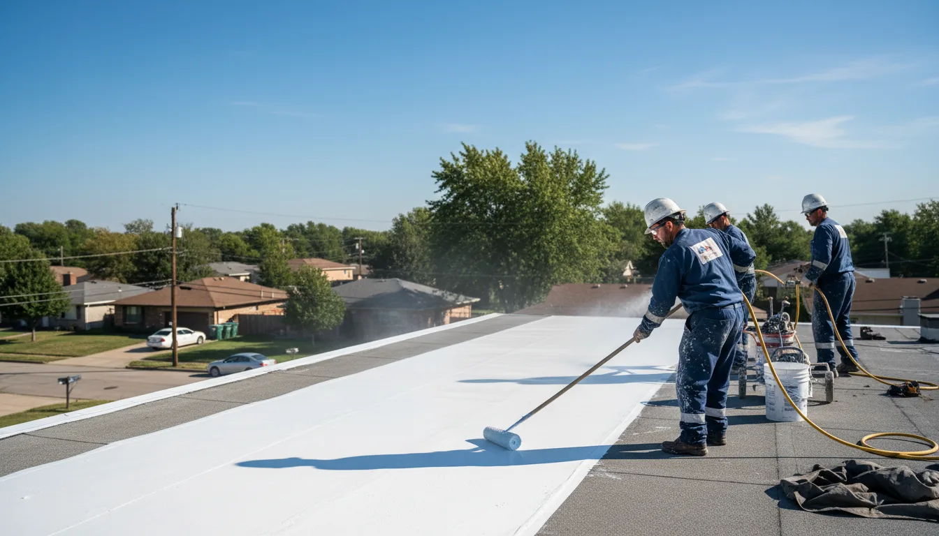 Commercial roof coating in Austin, AR near me